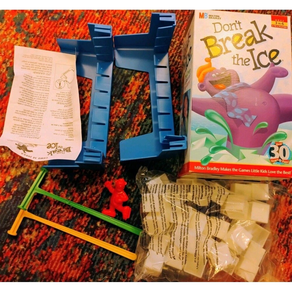 Dont Break The Ice Board Game Vtg 1999 Milton Bradley NEW Open Box Sealed Cubes